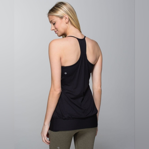 Lululemon No Limit Tank Black No Size Dot Looks Like A 6 - Picture 1 of 12